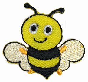 Bügelmotiv Biene klein